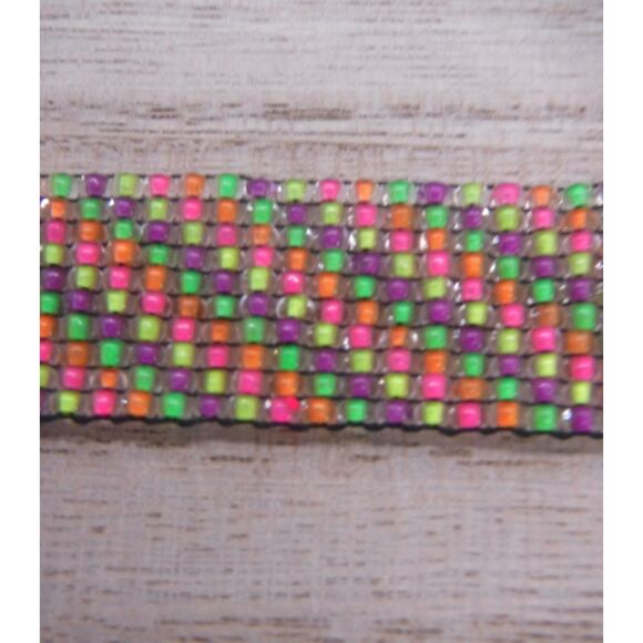 Loom Beaded Bracelet Neon - Picture 3 of 4